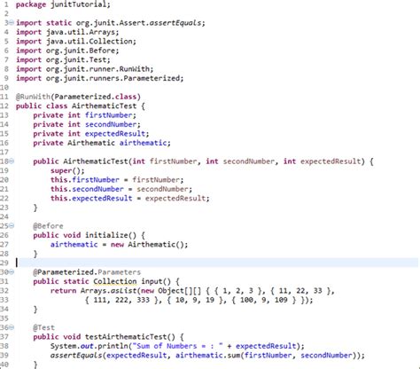 junit test constructor parameters